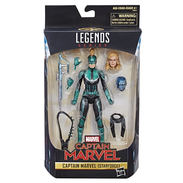 Marvel Legends Captain Marvel Starforce Packaged