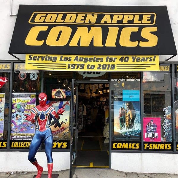 Golden Apple Comics of Los Angeles Supports Striking Teachers