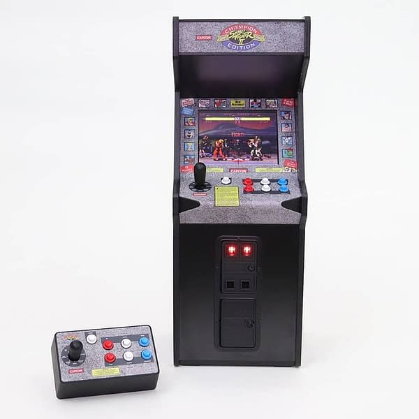 New Wave Toys Announces a Mini Street Fighter II Arcade Cabinet