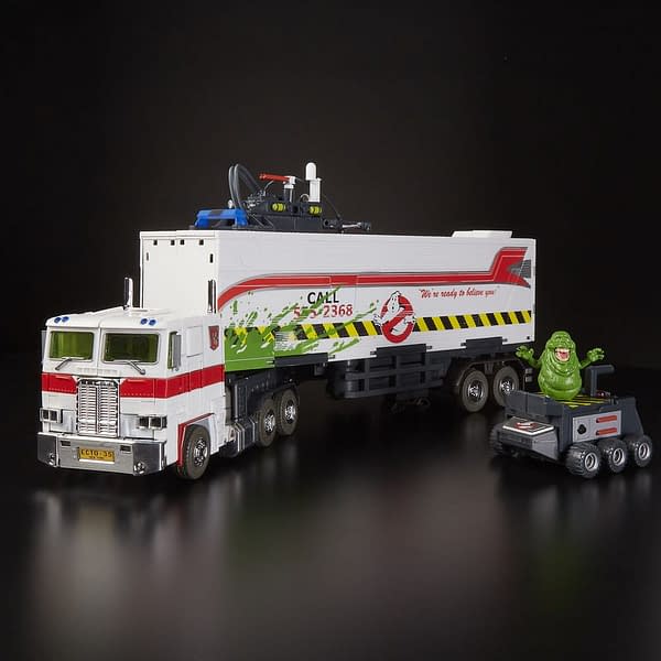 Transformers x Ghostbusters Optimus Prime Ecto-35 SDCC Exclusive Revealed