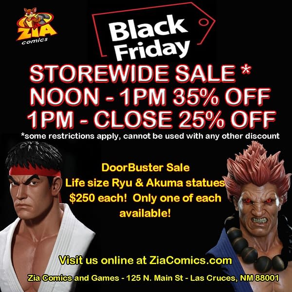 150 Comic Shops Running Black Friday Events Today…
