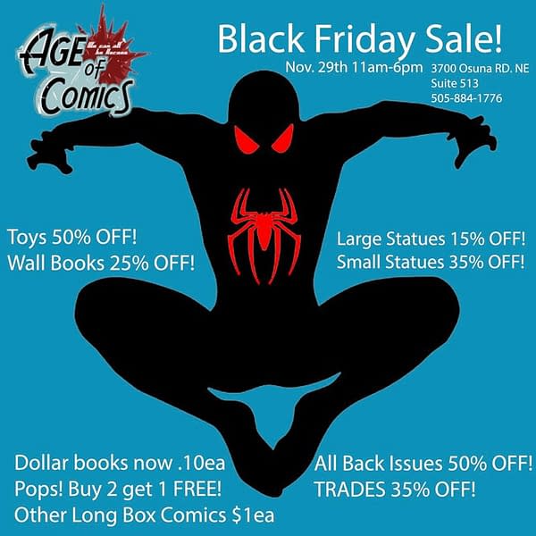 75 Comic Stores Running Black Friday Events Tomorrow&#8230;