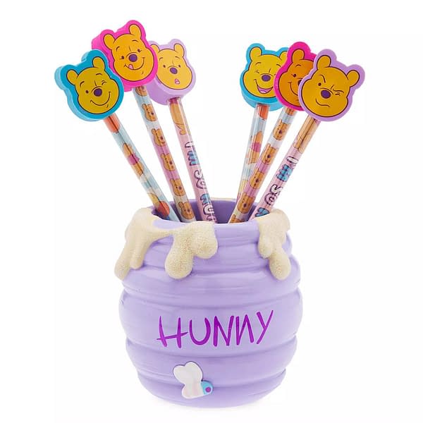 Winnie the Pooh Pencils and Pencil Holder from ShopDisney.com.