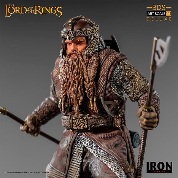 Lord of the Rings Gimli Battle Diorama Statue from Iron Studios