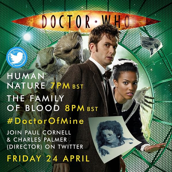 "Human Nature" and "Family of Blood" are the next episodes for a Doctor Who rewatch, image courtesy BBC Studios.