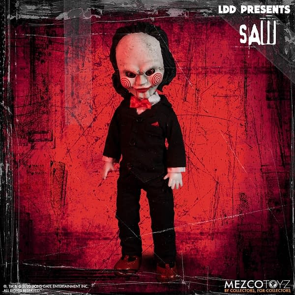 SAW Billy the Puppet Living Dead Doll from Mezco Toyz