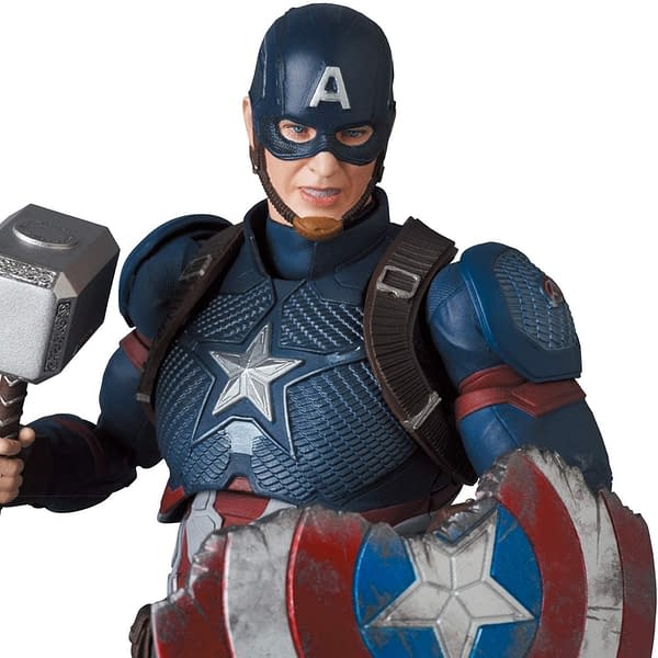 Captain America Wields Mjolnir in Newest MAFEX Figure