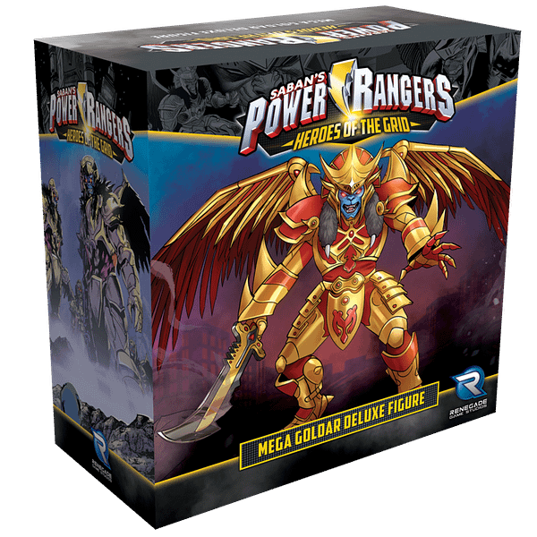 The Mega Goldar deluxe figure for Power Rangers: Heroes of the Grid by Renegade Game Studios.