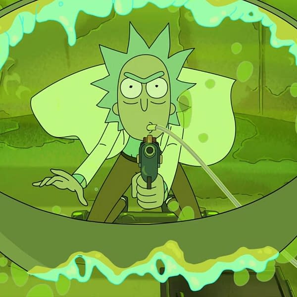 Rick's done waiting on Rick and Morty, courtesy of Adult Swim.