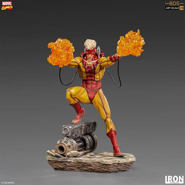 X-Men Pyro Brings the Heat in New Iron Studios Statue