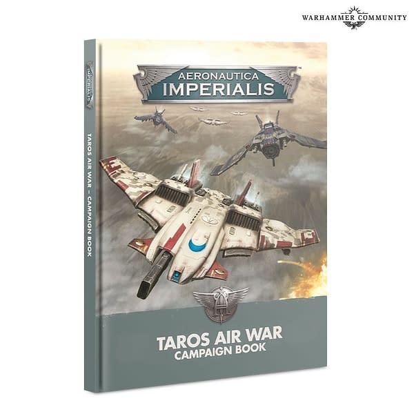 The Taros Air War campaign book for Aeronautica Imperialis, an airborne dogfight game by Games Workshop.