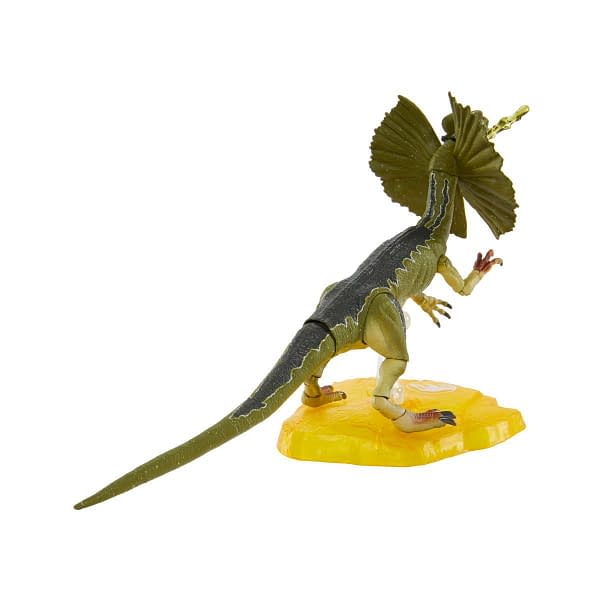 Jurassic Park Amber Collection Adds Dennis Nedry and Dilophosaurus