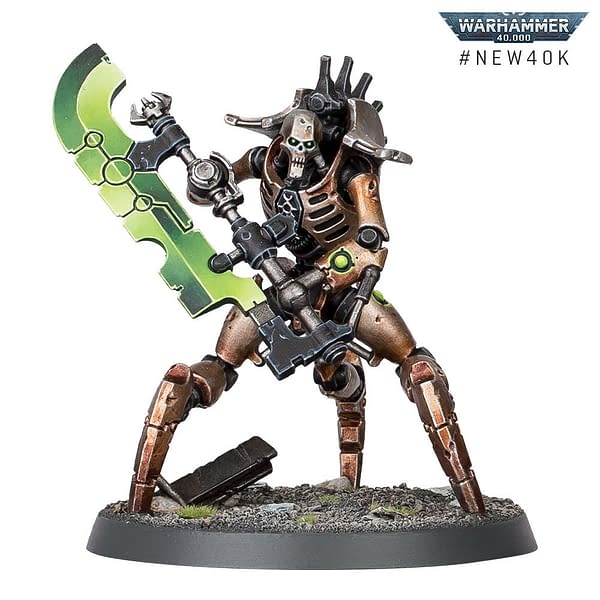 A single Skorpekh Destroyer model from the Necrons faction of Warhammer 40,000's ninth edition. Made by Games Workshop.