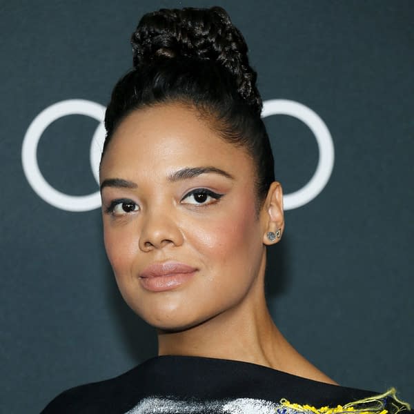 Tessa Thompson at the World premiere of 'Avengers: Endgame' held at the LA Convention Center in Los Angeles, USA on April 22, 2019. Editorial credit: Tinseltown / Shutterstock.com