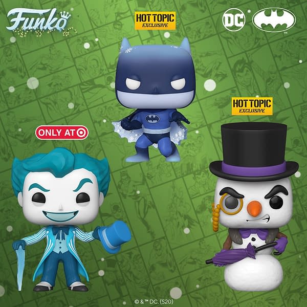 DC Comics Get Festive with New Holiday Themed Funko Pops