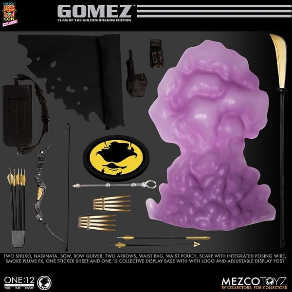 Mezco Toyz Hides Golden Dragon One:12 Gomez in SDCC Box