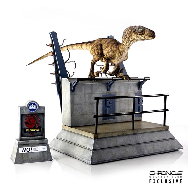 Jurassic Park Raptor Breakout Statue Announced by Chronicle