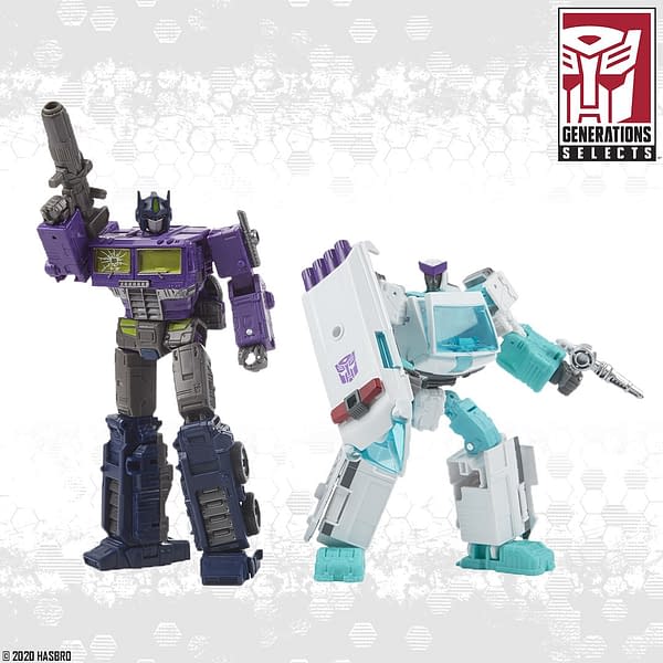 Transformers Shattered Glass Optimus and Ratchet Unveiled from Hasbro