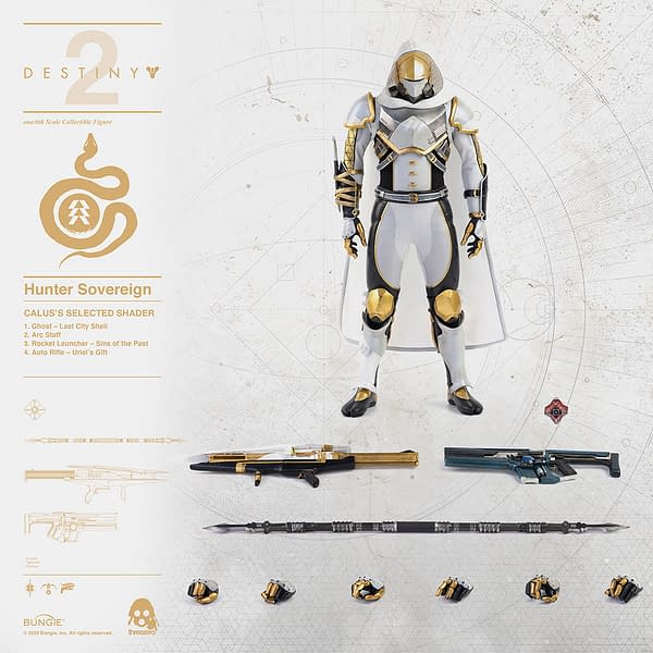 Destiny 2 Hunter Sovereign Heroes Get New Threezero Figures