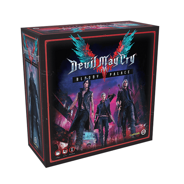 A look at the box art for Devil May Cry: The Bloody Palace, courtesy of Steamforged.