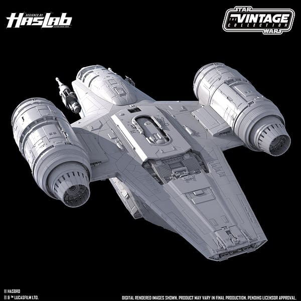 Star Wars The Mandalorian Razor Crest Ship Arrives at Hasbro HasLabs