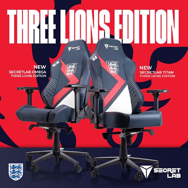A look at the Three Lions chair, courtesy of Secretlab.