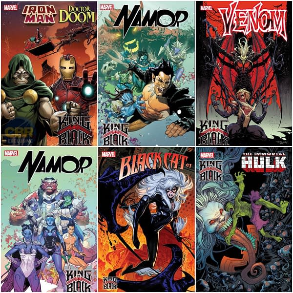 Black Cat, Hulk, Doctor Doom/Iron Man, Namor Get King In Black Comics