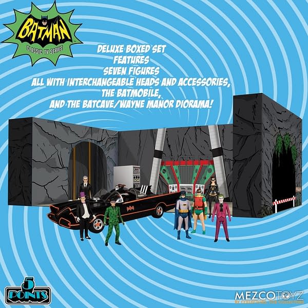 Batman 1966 is Back with Mezco Toyz 5 Points Boxed Set