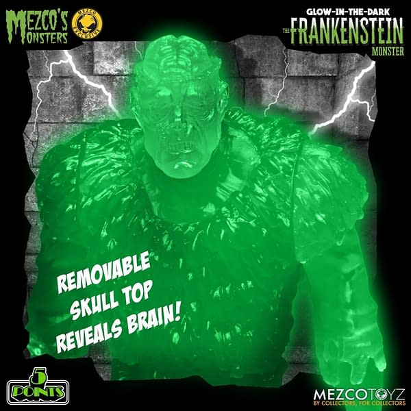 Frankenstein Monster Lives with New Mezco Toyz 5 Points Figure