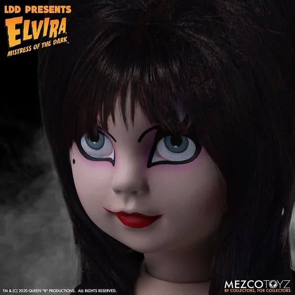 Elvira Mistress of the Dark Joins Mezco Toyz Living Dead Doll