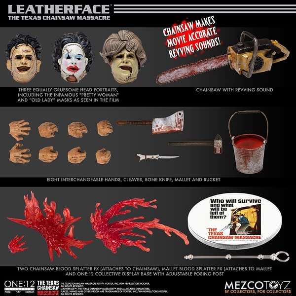 Leatherface Brings the Pain with New One: 12 Figure from Mezco Toyz