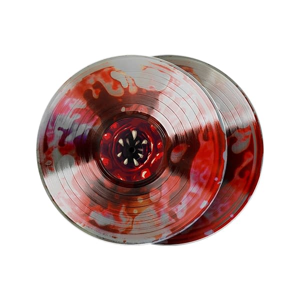 A look at the blood-filled vinyl, courtesy of Materia Collective