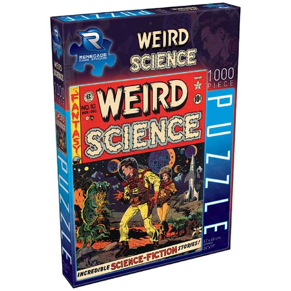 A new Weird Science puzzle from Renegade Game Studios using EC Comics' properties.
