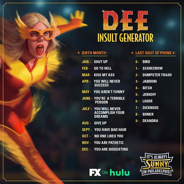 It's Always Sunny in Philadelphia celebrates "Dee Week" (Image: FX Networks)