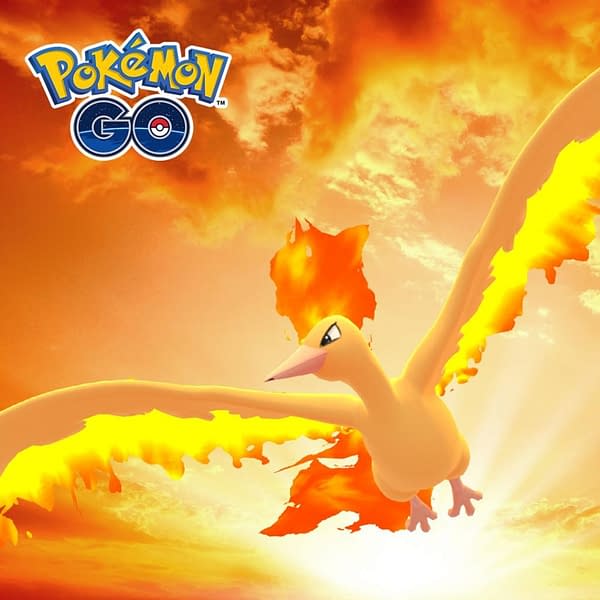 Moltres promotional image. Credit: Niantic