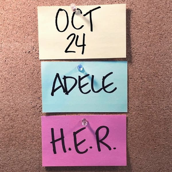 Saturday Night Live has set Adele to host and H.E.R. as the musical performer.
