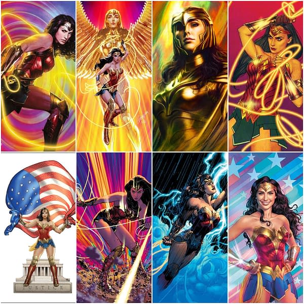 Jim Lee, Frank Cho, Artgerm, Wonder Woman 1984 Variant Covers From DC