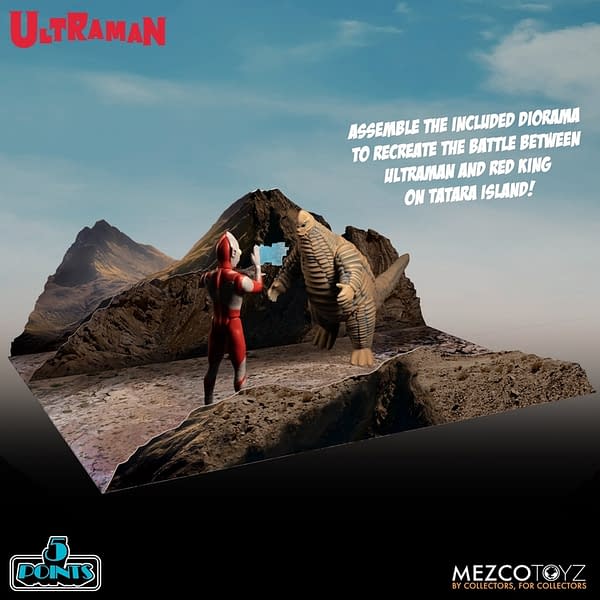 Ultraman Takes on the Red King With Mezco Toyz