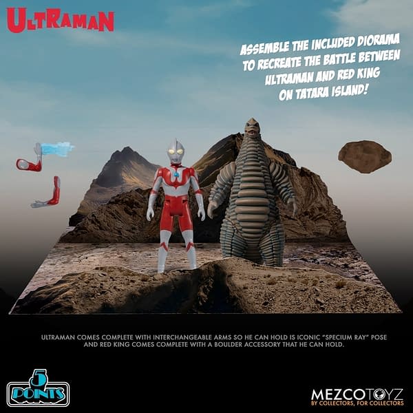 Ultraman Takes on the Red King With Mezco Toyz