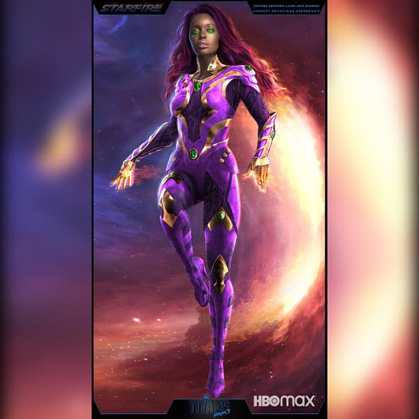 Titans revealed Starfire's season 3 look (Image: HBO Max)