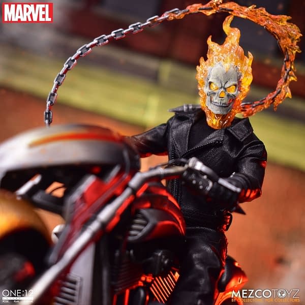 Ghost Rider and His Hell Cycle Bring the Heat to Mezco Toyz