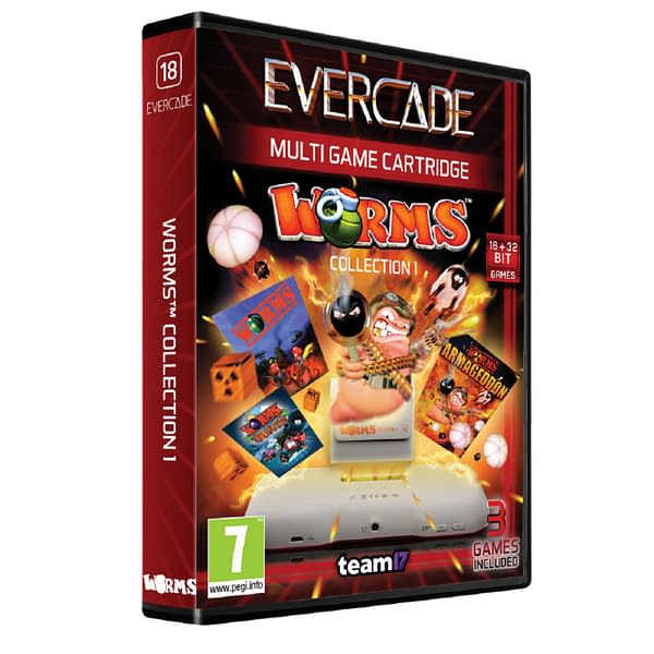 A look at the cover for Worms Collection 1, courtesy of Evercade.
