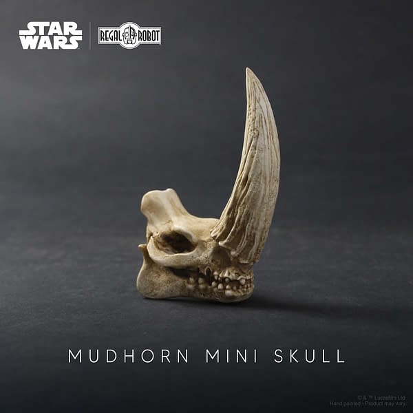 The Mandalorian Mudhorn Skull Goes Mini with Regal Robot