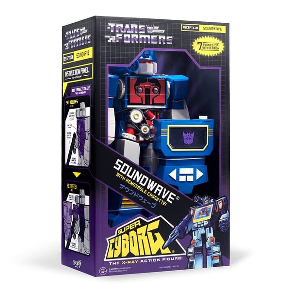 Transformers Soundwave Joins Super 7 with New Super Cyborg Figure