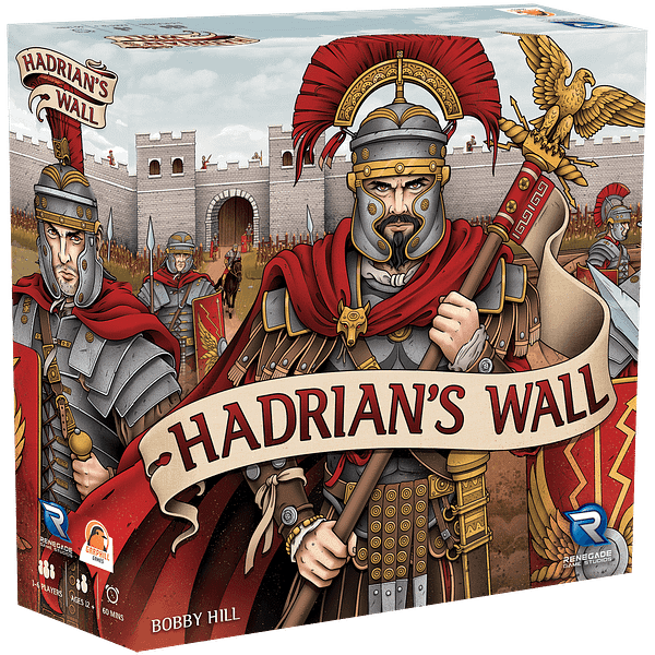 A look at the cover art for Hadrian's Wall, courtesy of Renegade Game Studios.