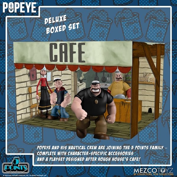 Popeye and Rough House's Cafe Comes to Mezco Toyz