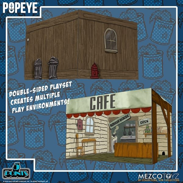 Popeye and Rough House's Cafe Comes to Mezco Toyz