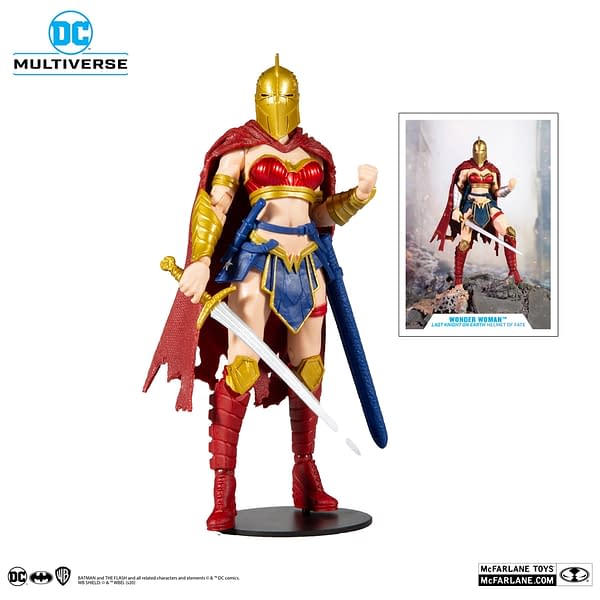 Wonder Woman Wears the Helmet of Fate With McFarlane Toys