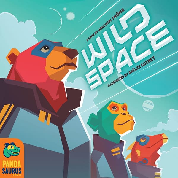 The box cover for the English version of Wild Space, another game by Catch Up Games and localized by Pandasaurus Games. Wild Space will also release in September 2021.