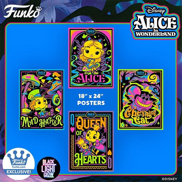 Alice In Wonderland Gets Trippy With New Black Light Funko Pops